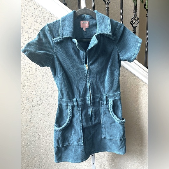 Show Me Your Mumu | Corduroy Mini Zip Up Dress | Medium | Fit and Flare - Picture 3 of 11